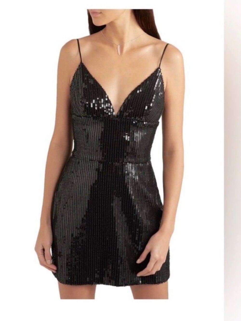 Rosario Black Sequin Mini Dress